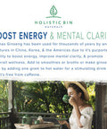 Holistic Bin Wild American Ginseng Powder Pure Organic Ginseng Supplement Made with Wild Harvested 20+ Year Old Roots from Appalachia (Panax Quinquefolius) | No Fillers or Additives (25 Grams)