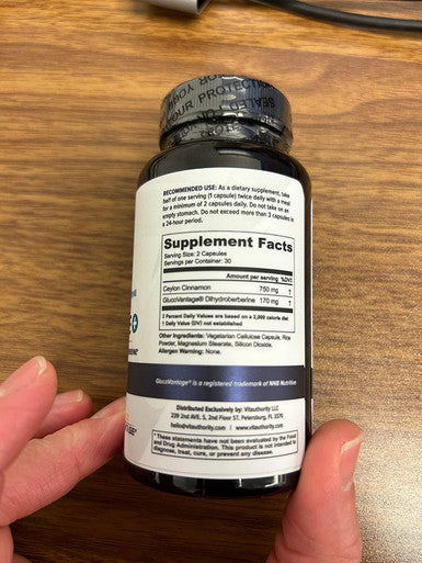Extra Strength Berberine with Ceylon Cinnamon Vitauthority High Absorption Dihydroberberine Berberine Supplement for Balance and Support Vegan Powerful AMPk Metabolic Activator 30 Servings