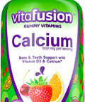 Viactiv Calcium Chews 60 Count and vitafusion Calcium Gummy Vitamins 100 Count Calcium Supplements for Bone and Teeth Support