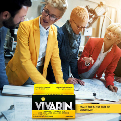 Vivarin Tablets | Functional Caffeine for Mental Alertness & Energy | 16 Tablets 1 count