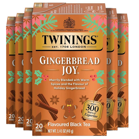 Twinings Lemon & Ginger, Caffeine-Free Herbal Tea Bags, 100 CT Box (1 Pack) | Spicy & Tangy, Ginger, Lemon Peel, Lemongrass, Blackberry Leaves, Soothe Digestion, 100 Foil Lined Individually Wrapped Bags