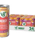 V8 Energy Strawberry Banana Juice Energy Drink, 8 fl oz Can (24 Pack)