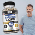 Kaya Naturals Magnesium Glycinate 183mg per Caps Chelated for Maximum Absorption NonGMO NO Gluten Dairy and Soy Supports Muscle and Heart Health 30 Count