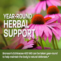 Bronson Echinacea 400mg Herbal Support - Supports Healthy Well Being & Immune System, 250 Capsules