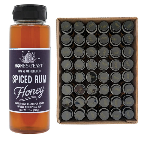 HONEY FEAST New Zealand Manuka Infused Honey with Propolis 12oz - Raw Manuka Honey, Patent Pending Formula, MGO182 Rating, Manuka Honey New Zealand