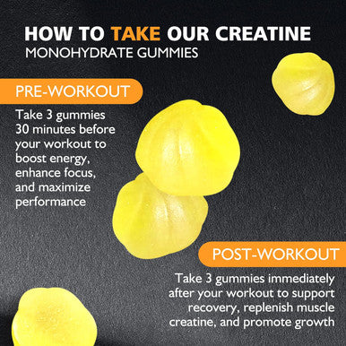 BEAST BITES Nutrition Creatine Monohydrate Gummies for Men & Women - 5g of Creatine Monohydrate per Serving - Sugar Free,Vegan, Pineapple Flavor, 135 Count (45 Servings)