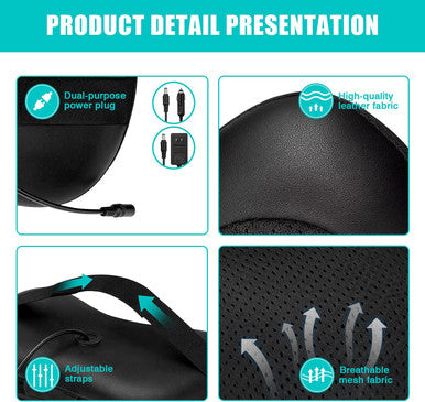 Back Massager, Shiatsu Neck Massager With Heat, Electric Back Massager For Shoulder, Back, Leg, Deep Tissue Kneading Massage To Relief Muscles, Massage Pillow For Mom/Dad/Women/Men