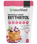 So Nourished Powdered Erythritol Sweetener - 1:1 Sugar Substitute, Keto - 0 Calorie, 0 Net Carb, Non-GMO (2.5 lbs / 40 oz)