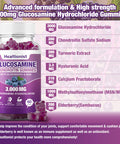 Healtionist 2 Packs 3000Mg Glucosamine Chondroitin Gummies With Msm & Elderberry - Extra Strength Joint Health Flexibility Antioxidant Immune Support Supplement Gummy For Adults Men & Women 120 Cts