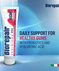 Biorepair Peribioma Pro - Hydroxyapatite Toothpaste For Daily Use Fluoride Toothpaste For Healthy Mouth & Gums Helps Prevents Plaque Formation Oral Care Adults & Kids Made In Italy 3.39 Oz