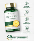 Carlyle Bromelain 1700 mg | 90 Capsules | Pineapple Enzyme Supplement | Non-GMO and Gluten