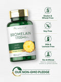 Carlyle Bromelain 1700 mg | 90 Capsules | Pineapple Enzyme Supplement | Non-GMO and Gluten