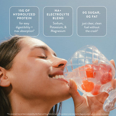 Arrae Clear Protein Natural Protein Supplement Smooth Texture Easy to Mix 14 Servings Clean Formula with Electrolytes