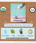 Fermentaholics Usda Organic Loose-Leaf Guayusa Tea - Perfect For Homebrewing Kombucha Hot Tea And Iced Tea - Ou her Premium Taste Aroma And Flavor