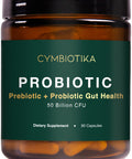 CYMBIOTIKA Probiotic 50 Billion CFU, 90 Capsules, Effective Prebiotic + Probiotic Gut Health, Supports Healthy Digestion for Men & Women, Digestive Health Supplement