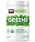 Force Factor Organics Greens Superfood Powder for Relief and Daily Wellness, Greens Powder with KSM-66 Ashwagan, Moringa, Spirulina Powder, Vegan and Non-GMO, Fresh Apple, 30 Servings