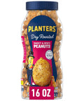 PLANTERS Lightly Salted Peanuts, Plant Based Protein Snacks, 16 Oz (1 Ct)