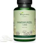 Wild Yam VegaveroÃƒâ€šÃ‚Â® | 1140 mg | with Zinc & Diosgenin | No Additives | 120 Vegan Capsules | Menopause Support* | Dioscorea villosa