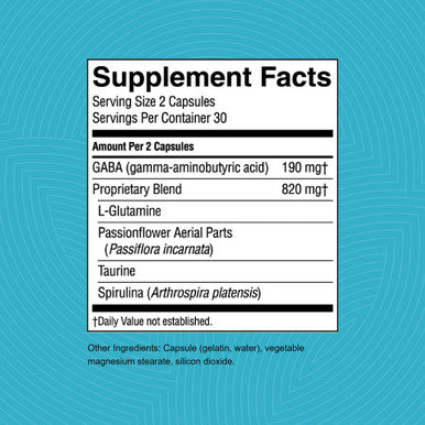Nature'S Sunshine Gaba Plus, 60 Capsules, Kosher | Brain Health And Nervous System Support To Help Find A Sense Of Relaxation And