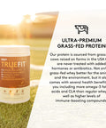 RSP TrueFit - Protein Powder Meal Replacement Shake for Weight Loss, Grass Fed Whey, Organic Real Food, Probiotics, MCT Oil, Non-GMO, Gluten Free, No Artificial Sweeteners, 2 LB Vanilla