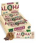 Aloha Organic Plant Based Protein Bars Chocolate Chip Cookie Dough, 1.98 Oz,(Pack of 12)