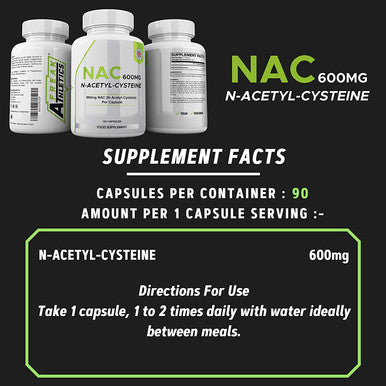 NAC Supplement (600mg) - 120 Capsules | N-Acetyl-Cysteine Amino Acid - UK Made
