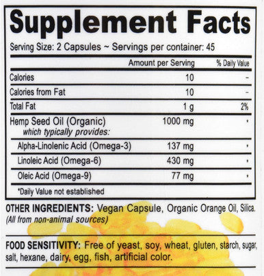 Devan Vegan Vitamins Hemp Oil - Omega 3 6 9 - Vegan - 90 Vegan Capsules - Dairy - Wheat - Vegan - Made from plant cellulose by Deva Vegan Vitamins