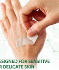 Curad Truly Ouchless Silicone Bandages .75" x 3" For Sensitive or Delicate Skin Flexible Fabric Protects Scrapes Cuts & Burns 20 Count