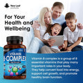 Vitamin B Complex - 365 Small Tablets (One Year Supply) High Strength All 8 B Vitamins B1-B2-B3-B5-B6-B12, Biotin, Folic Acid And Vitamin C - Reduction Of Tiredness, Energy & Immune Support - Uk Made