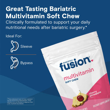 Bariatric Fusion Cherry Pineapple Soft Chews Bariatric Multivitamin
