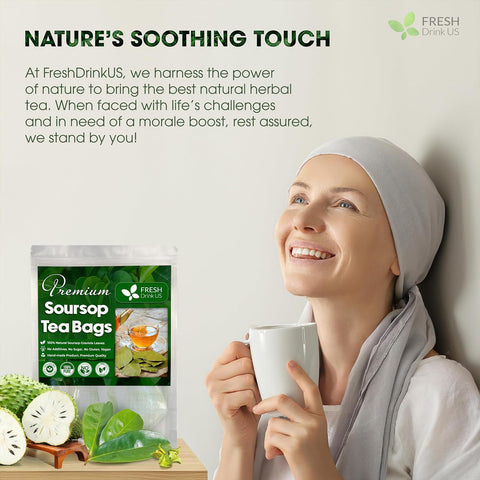 FreshDrinkUS, Premium 50 Mulberry Leaf Tea Bags, 100% Natural & Pure from Mulberry Leaves. Herbal Tea. Made with Natural Material Tea Bags. No Sugar, No Caffeine, No Gluten, Vegan.