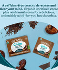 Four Sigmatic Calm Mushroom Cacao Mix | Organic Instant Cacao With Organic Reishi Mushroom Powder | Supports Calm & Relaxation | Drink It Or Bake With It | Vegan Gluten- Dairy- | 10 Count