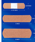 Band-Aid Flexible Fabric Adhesive Bandages Assorted 100 Ea (Pack Of 12)