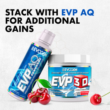 Evogen EVP 3D - Stim Free Pre Workout Powder for Men & Women | Sugar Free Non Stim Preworkout with Beta Alanine and Creatine for Energy & Pump | Polar Cherry Frost | 40 Servings