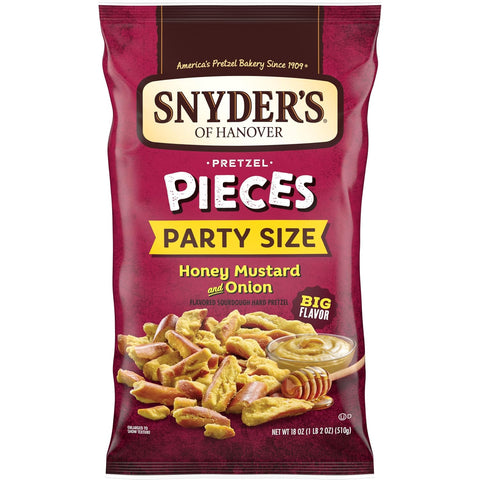 Snyder's of Hanover Honey Mustard & Onion Flavored Pretzel Pieces, 11.25 Oz