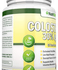 Colostrum - 1000mg - 120 Capsules - 30% IgG - Non-GMO US Dairy - First Milking Bovine Colostrum - Low Heat Processed - Great for GI Tract Health - Immune Support - Bone and Muscle Health