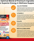 Vitamin B Complex with Vitamin C Supplement 60ct