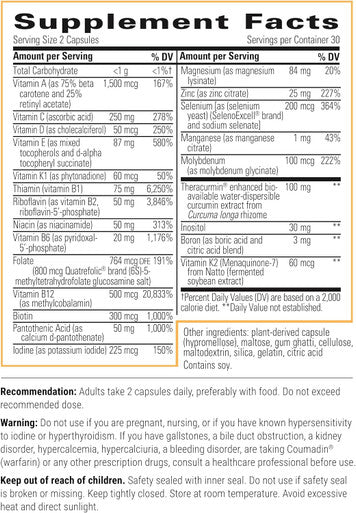 Integrative Therapeutics Clinical Nutrients Hp - Multivitamin With Vitamin C, Zinc, Biotin & Vitamin B12 - Antioxidant Support Supplement For Men And Women - Dairy - 60 Capsules