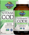 Garden of Life Vitamin B Complex, 60 Vegan Capsules, High Potency Vitamins for Energy & Metabolism with B6, Folate & B12 as Methylcobalamin Plus Probiotics