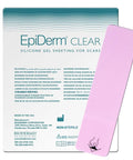 Epiderm Silicone Gel Scar Strips - Premium-Grade Silicone Scar Tape For Optimal Scar Care-Versatile, Flexible & Reusable - Ideal For C-Section, Tummy Tuck & Cardiac Surgery Scars - 1.4"X6", Clear