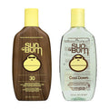 Sun Bum Sun Bum Original Spf 30 Sunscreen Lotion and Cool Down Gel Vegan and Reef Friendly (octinoxate & Oxybenzone Free) Broad Spectrum Moisturizing Uva/uvb Sunscreen and Aloe Gel With Vitamin E