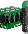 C4 Ultimate Zero Sugar Energy Drink, Tri-Stim Experience with 300mg Caffeine + TeaCrine + Dynamine, Fruit Punch, 16oz (Pack of 12)
