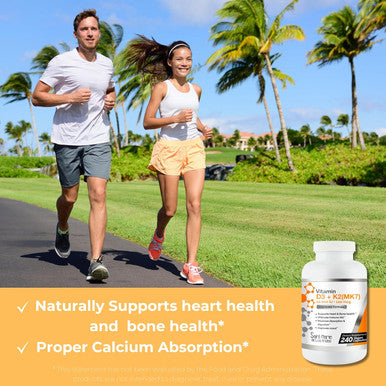 Vitamin D3 (10000 Iu) + K2 / Mk7 (100 Mcg) Supplement (8 Months Supply) - Non-Gmo - High Potency Formula For Optimal Health