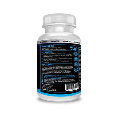 ACTIF Organic Multivitamin for Men Age 30 with 30 Organic Vitamins and Organic Herbs Non GMO Made in USA 90 Count