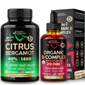 NUTRAHARMONY Organic Vitamin B Complex Drops & Citrus Bergamot Capsules