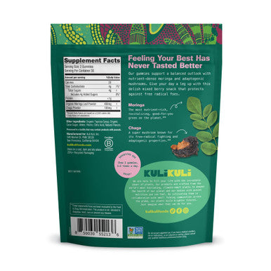 Kuli Kuli Super Energy Gummies - Energy Supplements with Moringa Caffeine-Free Natural Energy Booster - 60 Non-GMO Gluten-Free Moringa Gummies