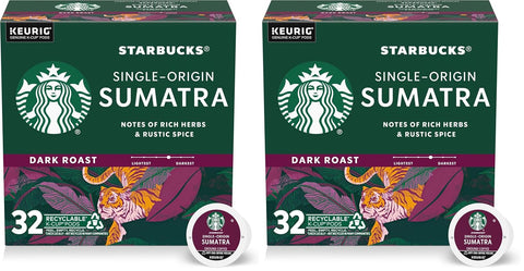 Starbucks K-Cup Coffee Pods, Dark Roast Hot or Iced Coffee, French Roast, 96 Keurig Pods