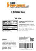 BulkSupplements L-Histidine Powder (Base) - Amino s Supplement for Immune Support - 500mg of L-Histidine Powder , 200 Servings - (100 Grams - 3.5 oz)