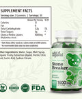 Wild & Organic Stone Breaker Gummies - Chanca Piedra Chewable Health Supplement for Gallbladder Support - May Help with Liver, Kidney, Urinary Tract Cleanse - Vegan, Gluten-Free - 60 Count