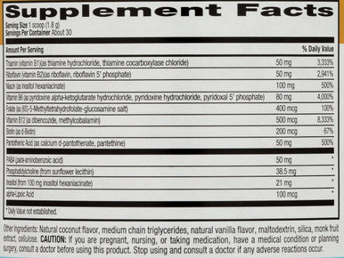 Country Life - Coenzyme B-Complex Powder Coconut 1.95 Oz. 177076